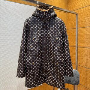Louis Vuitton Men’s Monogram Leather Parka Jacket – Pharrell × Nigo FW25